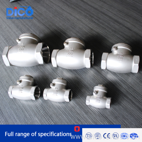 investment casting CF8/CF8M swing check valve